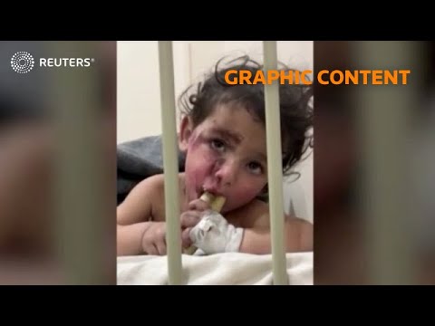 WARNING GRAPHIC CONTENT Baby Boy Reunited With Father After Syria Earthquake