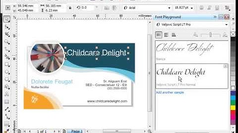 Tutorial CorelDRAW Choosing fonts with Font Playground