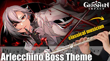 Arlecchino Boss Theme | Flute Cover [SHEET MUSIC] Genshin Impact