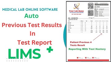Show Previous Results In Patient Test Report | Lab Website + Patient Mobile App + Auto SMS | LIMS