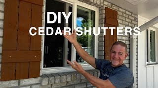 Easy and Cheap DIY Cedar Shutters