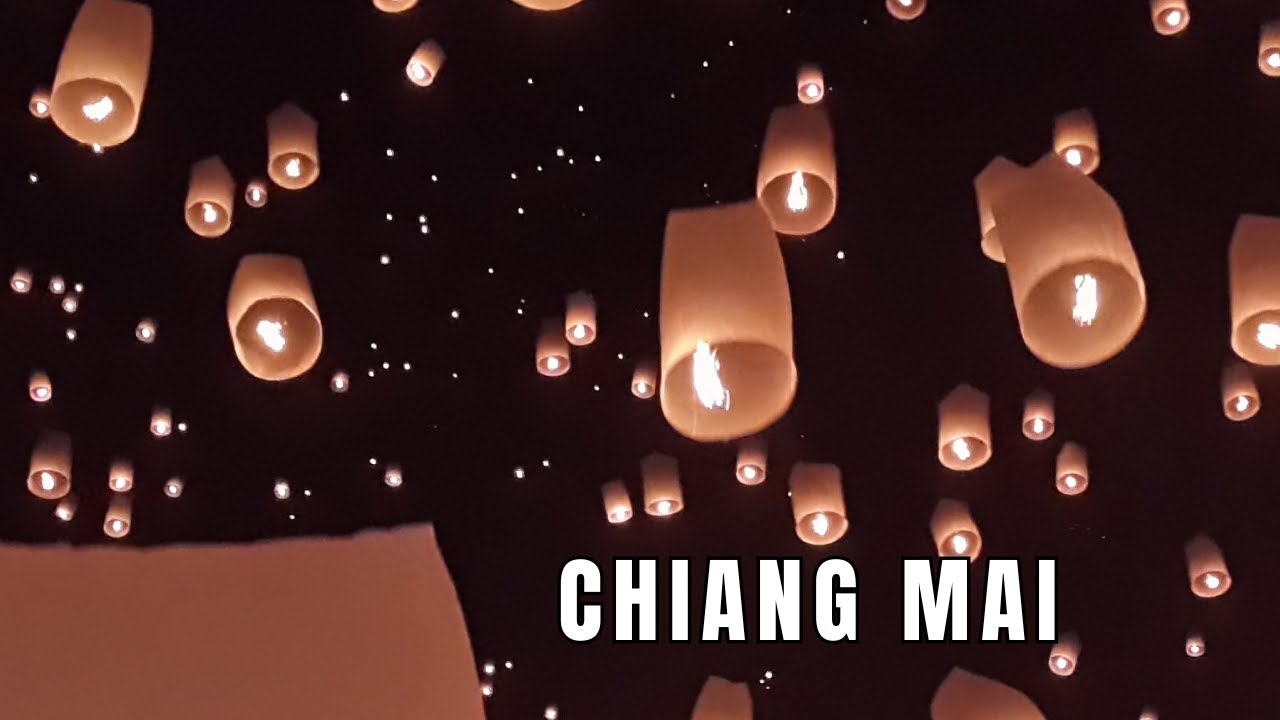 Wat Phra Doi Suthep & Loy Krathong in Chiang Mai Thailand วัดพระธาตุดอยสุเทพ 🌴🪷