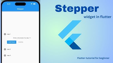 Stepper || widget || Flutter Tutorial - How To Use Stepper Widget ? (Android and IOS)-Learn Flutter