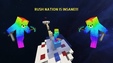 RUSH NATION IS AN AMAZING SERVER!! Bedwars, FFA, Skywars and MORE!!