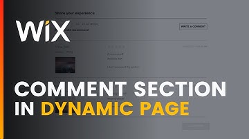 Add Comment Section to WIX  Dynamic Page🔥 | Wix Ideas