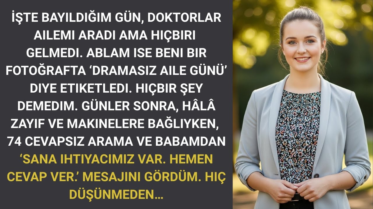 İşyerinde Bayıldığımda Doktorlar Annem ve Babamı Aradı. Ama Gelmediler. Onun Yerine Kız Kardeşim...