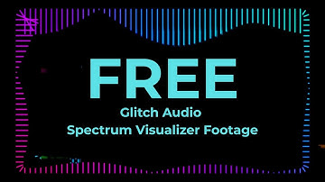 No Copyright Glitch Audio Spectrum Visualizer | Beat Sync Waveform Motion #motionmade