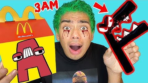 DO NOT ORDER ALPHABET LORE HAPPY MEAL FROM MCDONALDS AT 3AM!! *SCARY ALPHABET LORE IS REAL!!*