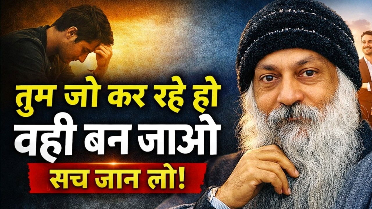 तुम जो कर रहे हो वही बन जाओ | सच जान लो | Osho Hindi Speech | Osho Pravachan Hindi |#osho