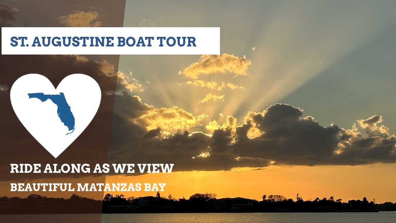 St. Augustine Boat Tour at Sunset of Matanzas Bay, Bridge of Lions, Dolphins & More!