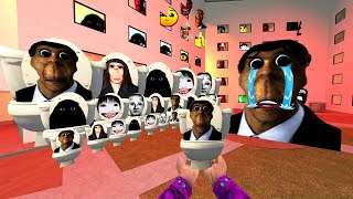 Saving Baby Toilet From Full Hotel Of Obunga Toilet, Angry Munci and Selene Family Nextbot in Gmod