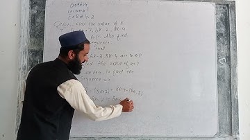 find the value of k if 2k+7,6k-2 and 8k-4 are in AP/AS  also find its sequence.....