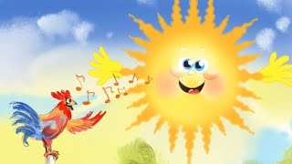 Събуди се, Слънчице! 🌞 Весела детска песен за Слънцето с БГ аудио - Песничко