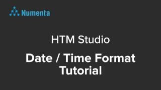 HTM Studio Date / Time Format Tutorial
