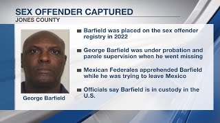 Sex offender wanted in Jones County captured after crossing border into Mexico