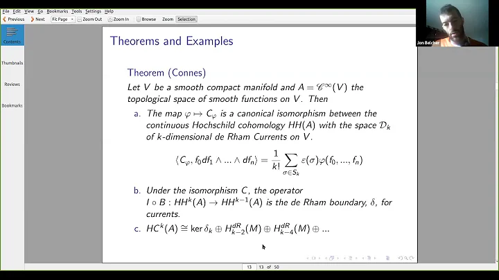 Jonathan Belcher: Bridge cohomology-a generalization of Hochschild and cyclic cohomologies