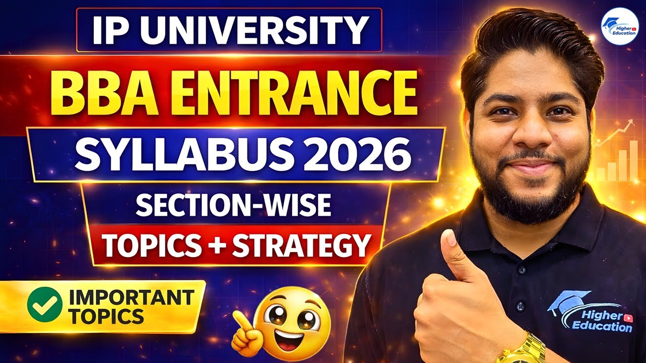 IP University BBA Entrance Syllabus 2026 | Most Important Topics & Scoring Strategy