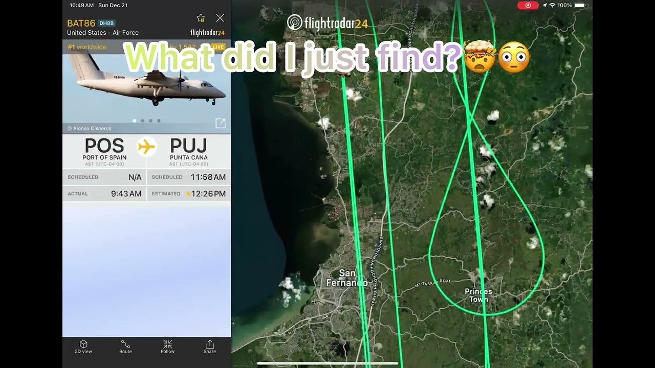 What did I just find in flight radar 24. ￼🤯🤯😱