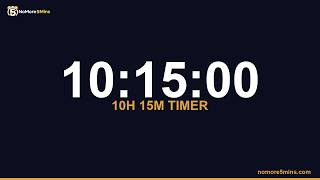 10 Hours 15 Minute Timer 615 Minute Countdown Timer with Alarm