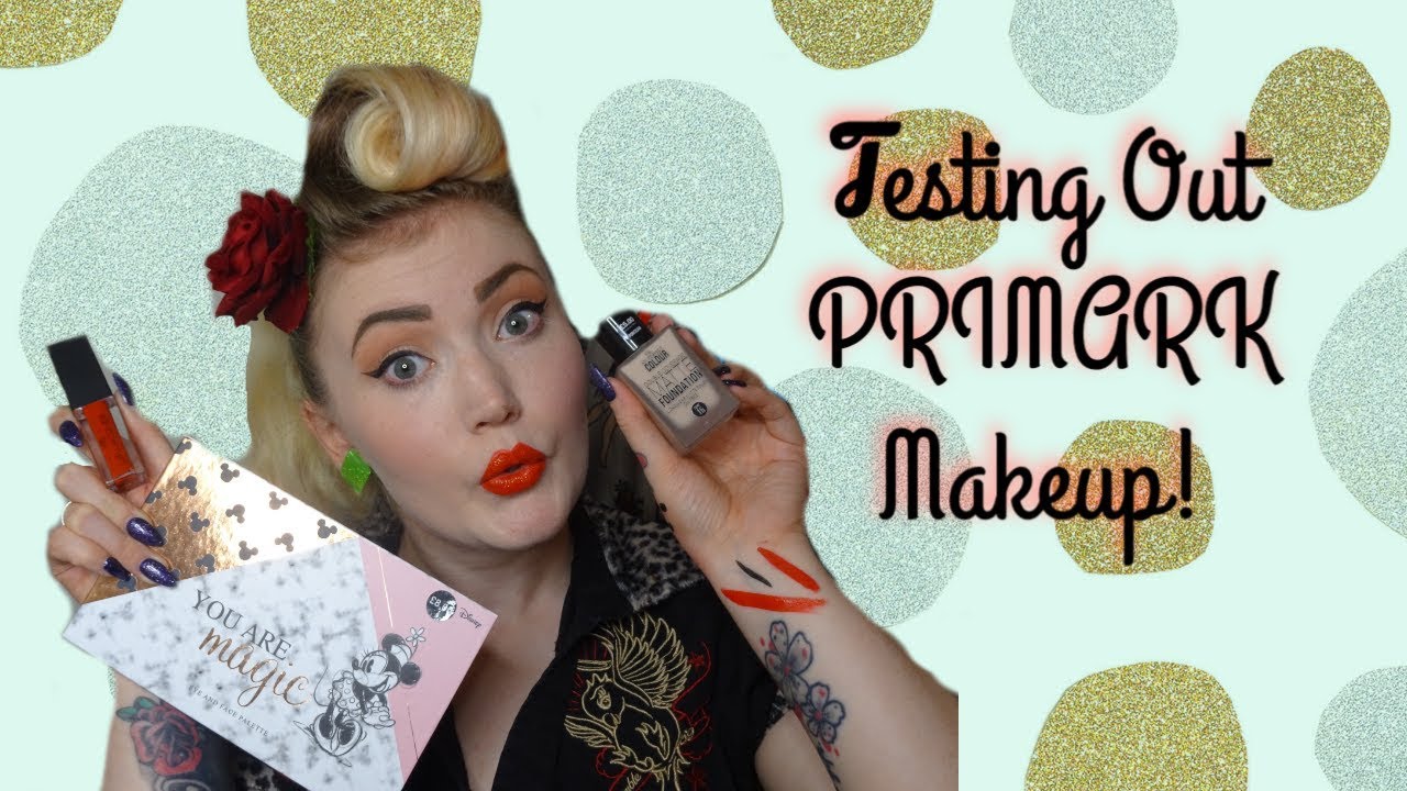 PINUP GIRL TRIES PRIMARK MAKE UP!