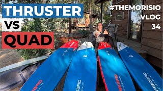 Thruster or Quad? - Differences between Windsurfing wave fins setups - #TheMorisioVLOG34