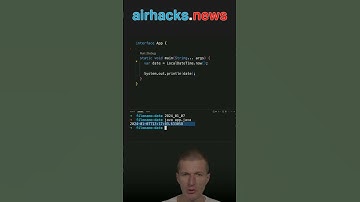Formatting Dates for File Naming #java #shorts #coding #airhacks