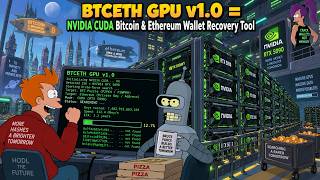BTCETH GPU v1.0 = NVIDIA CUDA Bitcoin & Ethereum Wallet Recovery Tool = A short demo video