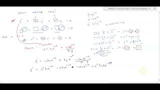 Second Order Differential Equations - Proof of Repeated Roots
