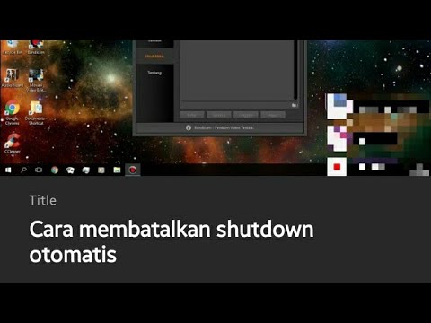 Video: Cara Membatalkan Shutdown Komputer