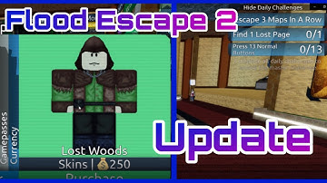 Flood Escape 2 Update Review! (New Skins and Challenges)