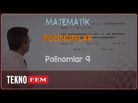 YGS-LYS MATEMATİK - Polinomlar 9