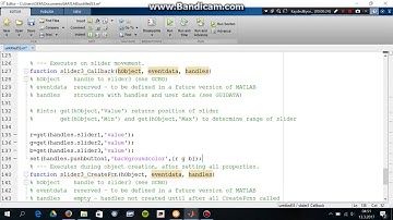 MATLAB GUI SLİDER COLOR