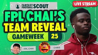 Download Lagu FPL CHAI'S GW25 TEAM SELECTION! | SAKA INJURED! | Fantasy Premier League Tips 2025/26 MP3