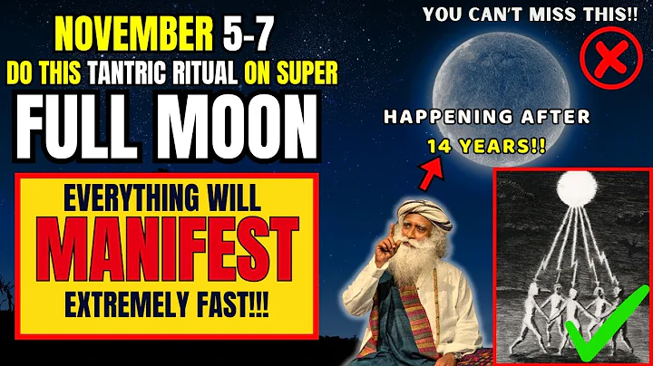 ✅Tonight’s SUPER FULL MOON Will Change Everything For You If You Do This❤️ Full Moon November 2025