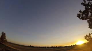 Sunset time-lapse in Powell Butte, Oregon on July 29, 2017