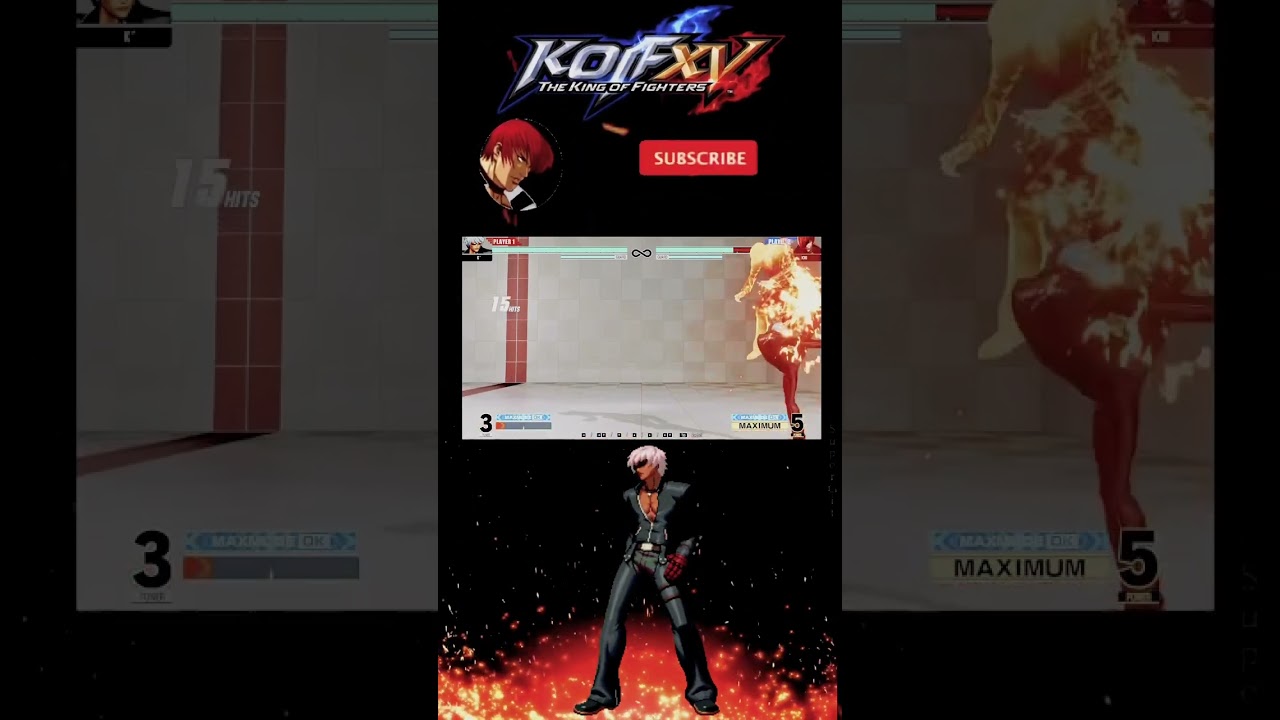 KOF XV – K' STUN TOD Combo | 90 Hits of Pure Destruction! 🔥⚡