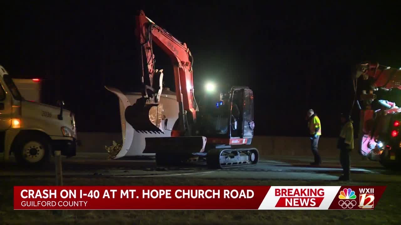 Lanes reopen after crash involving two tractor-trailers - YouTube