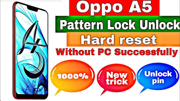 Oppo A5 hard reset pattern unlock without pc