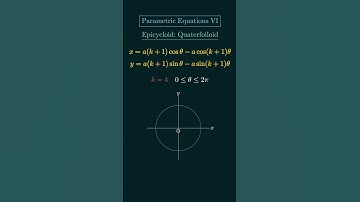 [Parametric Equations VI] Epicycloid: Quaterfoiloid