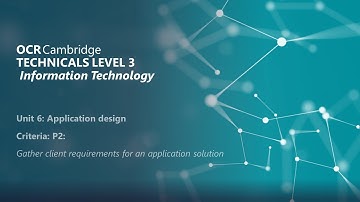 Cambridge Technicals L3 IT: Unit 6 Application Design Pass 2 (P2)