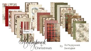 short intro papers steampunk christmas by scrapqueen designs