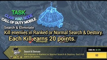 Kill enemies in Ranked or Normal Search & Destory. Each Kill earns 20 points.Call Of Duty Mobile
