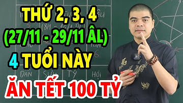 Đúng 3 Ngày Tới, 4 Con Giáp BỖNG TRÚNG SỐ Cực Đậm, Trước Tết Âm ĐỔI ĐỜI Bất Ngờ,Khổ Mấy Cũng GIÀU TO