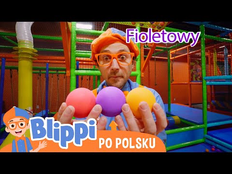 Kształty i kolory na sali zabaw | Blippi po polsku | Nauka i zabawa dla dzieci