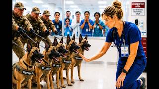 Full Nobody Could Calm 5 Military K9s—Until One Quiet Nurse Whispered One Forgotten Word Update
