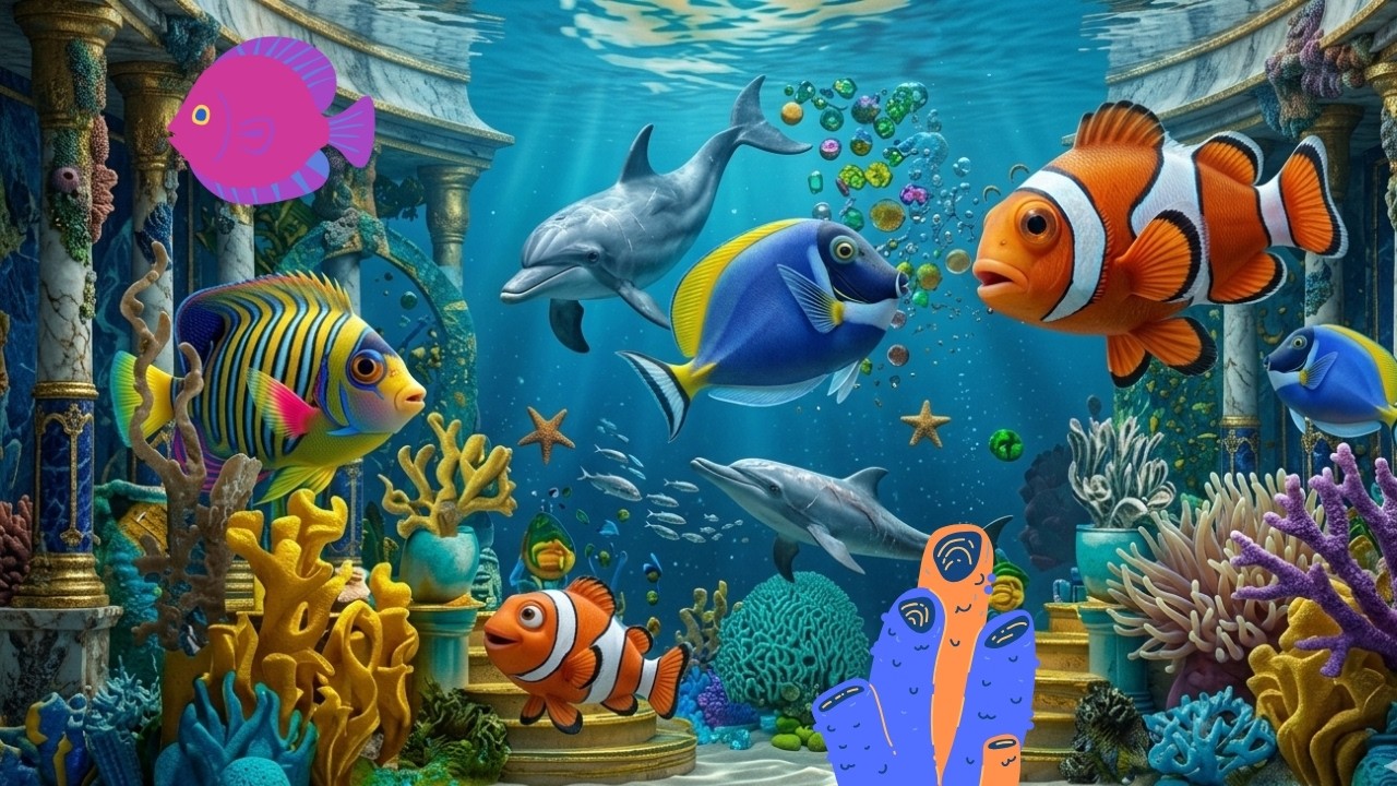 Underwater Fish Lullaby 🌙 Peaceful Ocean Sleep Music #deepsleep #bedtimeclassical #relaxingmusic