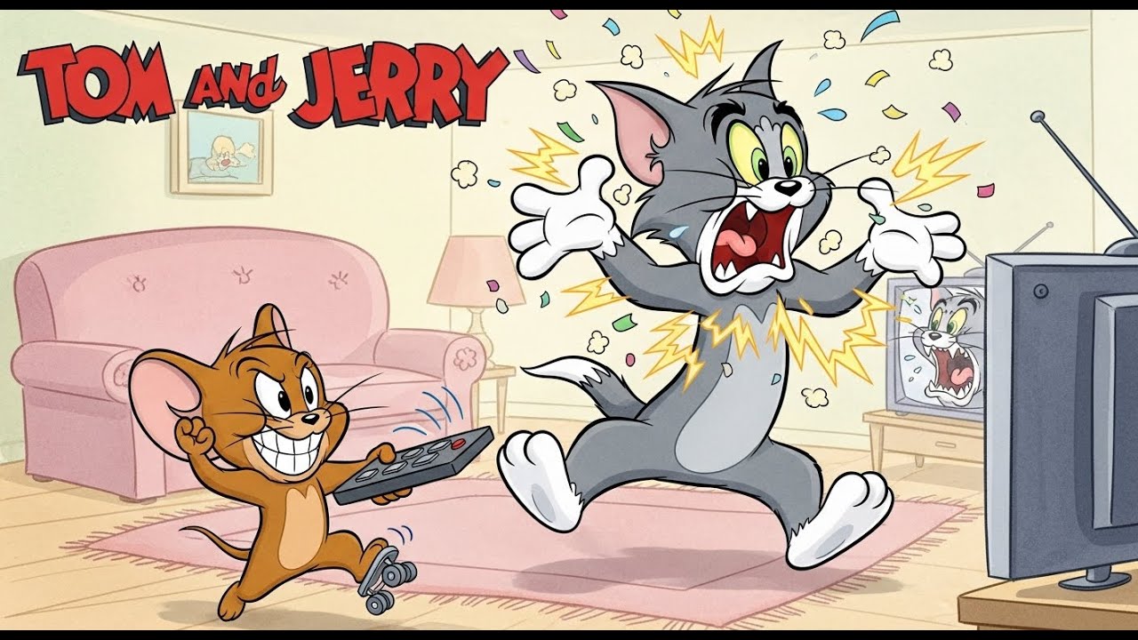 Talking Tom Remote Control Jerry's Remote-Control Revenge! ๐ฑ๐ฅ Tom Gets TV-Tormented Chaos ...