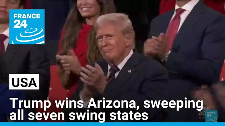 USA 2024 presidential election: Trump wins Arizona, sweeping all seven swing states • FRANCE 24