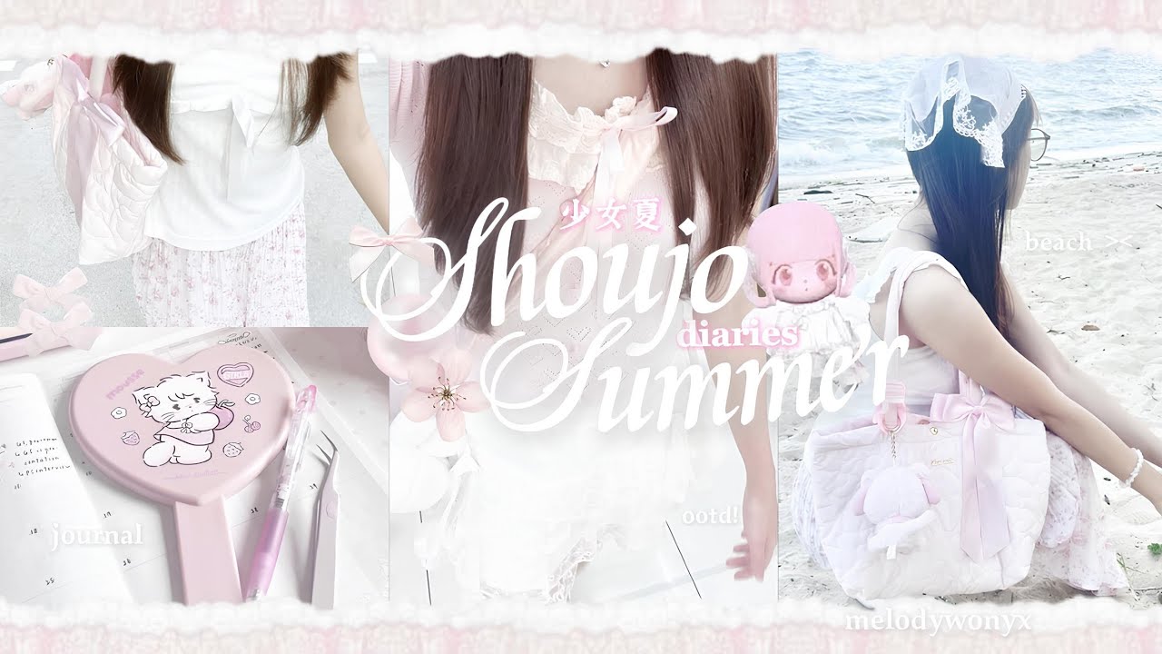 shoujo summer diaries🎐🎀 ༘₊˚ෆ | shopping, solo date, taobao haul, beach day