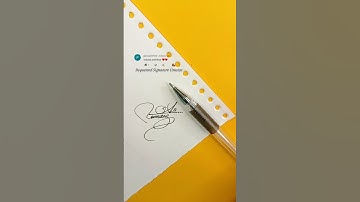 Umaiza Signature Design | How To Sign The Letter U #shorts